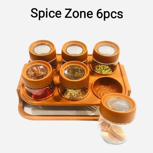 6pcs Spice Rack with Spoon