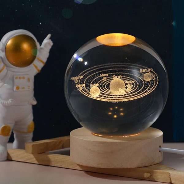 Crystal Ball Night Light Glowing Lamp