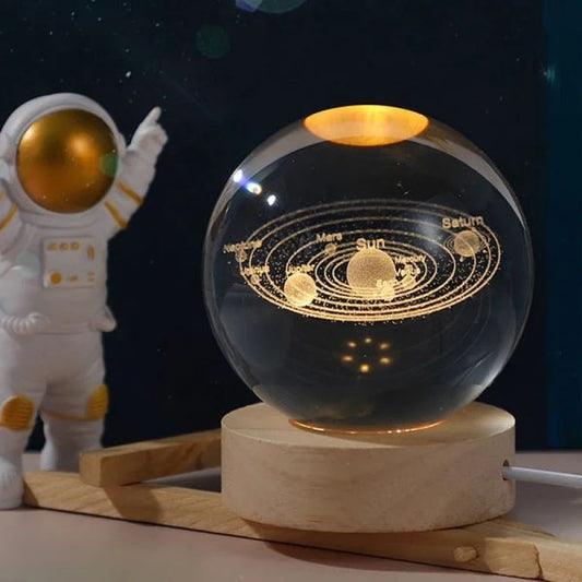 Crystal Ball Night Light Glowing Lamp