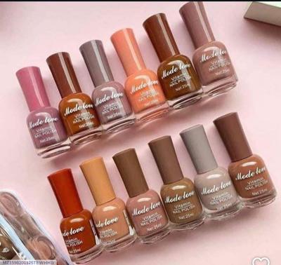 Vibrant Multicolor Nail Polish - Smooth and Even Coverage, Pack of 12